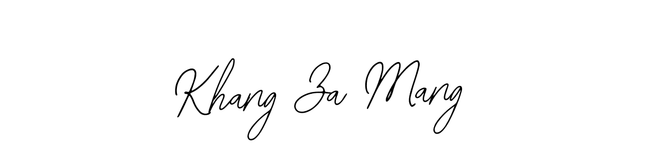 How to make Khang Za Mang signature? Bearetta-2O07w is a professional autograph style. Create handwritten signature for Khang Za Mang name. Khang Za Mang signature style 12 images and pictures png