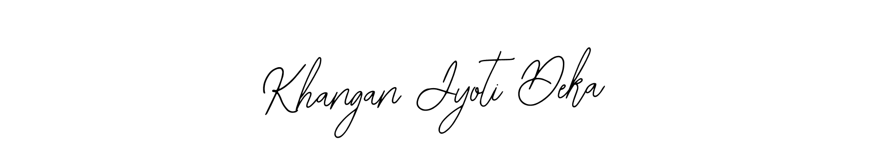 Design your own signature with our free online signature maker. With this signature software, you can create a handwritten (Bearetta-2O07w) signature for name Khangan Jyoti Deka. Khangan Jyoti Deka signature style 12 images and pictures png