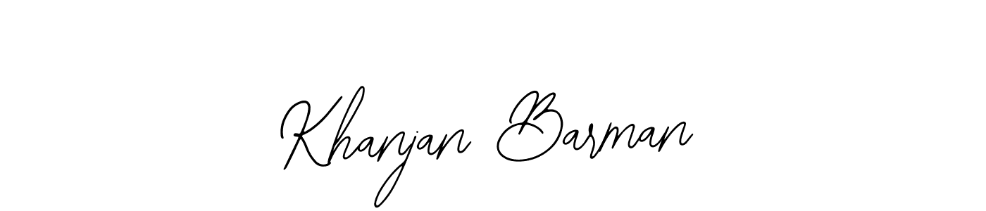 Similarly Bearetta-2O07w is the best handwritten signature design. Signature creator online .You can use it as an online autograph creator for name Khanjan Barman. Khanjan Barman signature style 12 images and pictures png