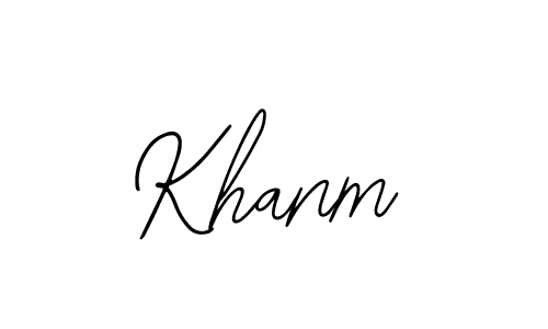 Khanm stylish signature style. Best Handwritten Sign (Bearetta-2O07w) for my name. Handwritten Signature Collection Ideas for my name Khanm. Khanm signature style 12 images and pictures png