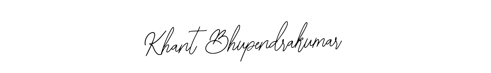 How to make Khant Bhupendrakumar name signature. Use Bearetta-2O07w style for creating short signs online. This is the latest handwritten sign. Khant Bhupendrakumar signature style 12 images and pictures png