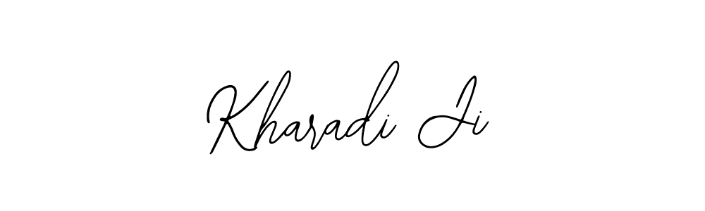 You should practise on your own different ways (Bearetta-2O07w) to write your name (Kharadi Ji) in signature. don't let someone else do it for you. Kharadi Ji signature style 12 images and pictures png