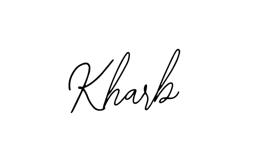 The best way (Bearetta-2O07w) to make a short signature is to pick only two or three words in your name. The name Kharb include a total of six letters. For converting this name. Kharb signature style 12 images and pictures png