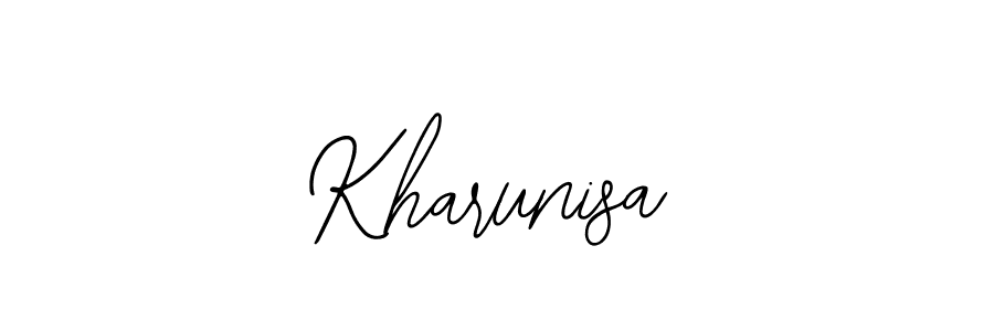 How to make Kharunisa signature? Bearetta-2O07w is a professional autograph style. Create handwritten signature for Kharunisa name. Kharunisa signature style 12 images and pictures png