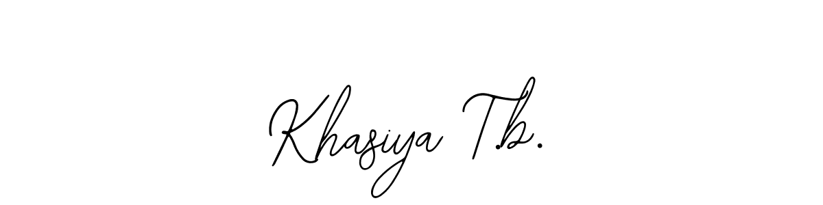 How to Draw Khasiya T.b. signature style? Bearetta-2O07w is a latest design signature styles for name Khasiya T.b.. Khasiya T.b. signature style 12 images and pictures png