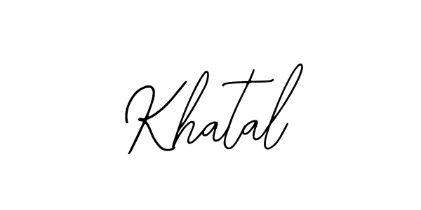Create a beautiful signature design for name Khatal. With this signature (Bearetta-2O07w) fonts, you can make a handwritten signature for free. Khatal signature style 12 images and pictures png