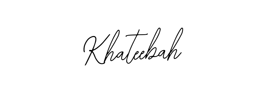 Make a beautiful signature design for name Khateebah. Use this online signature maker to create a handwritten signature for free. Khateebah signature style 12 images and pictures png