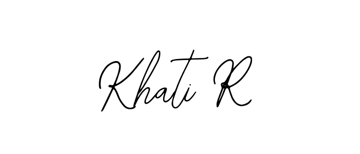 Khati R stylish signature style. Best Handwritten Sign (Bearetta-2O07w) for my name. Handwritten Signature Collection Ideas for my name Khati R. Khati R signature style 12 images and pictures png