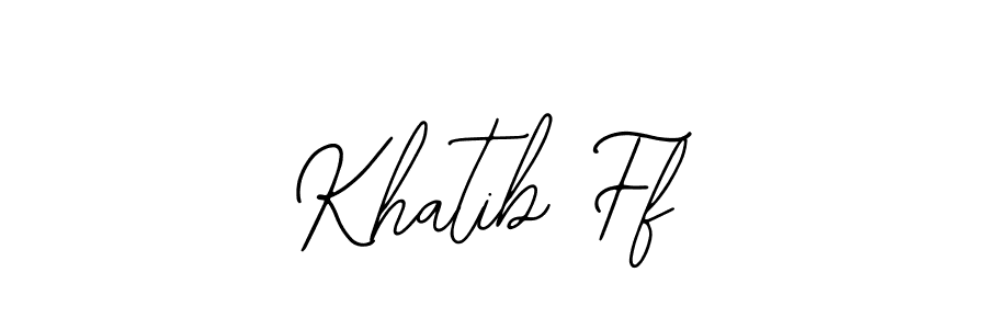 How to make Khatib Ff signature? Bearetta-2O07w is a professional autograph style. Create handwritten signature for Khatib Ff name. Khatib Ff signature style 12 images and pictures png