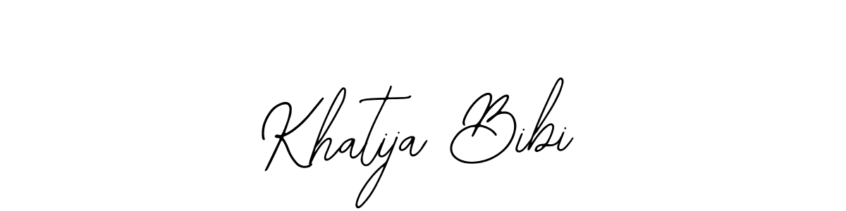 Make a beautiful signature design for name Khatija Bibi. Use this online signature maker to create a handwritten signature for free. Khatija Bibi signature style 12 images and pictures png