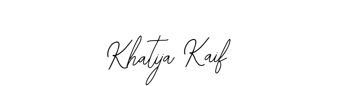 How to make Khatija Kaif signature? Bearetta-2O07w is a professional autograph style. Create handwritten signature for Khatija Kaif name. Khatija Kaif signature style 12 images and pictures png