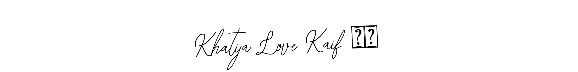 Make a beautiful signature design for name Khatija Love Kaif ❤️. With this signature (Bearetta-2O07w) style, you can create a handwritten signature for free. Khatija Love Kaif ❤️ signature style 12 images and pictures png