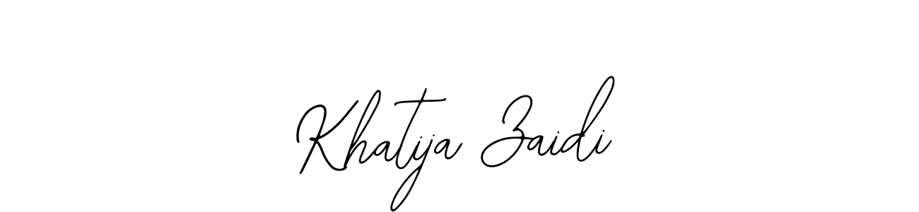 Create a beautiful signature design for name Khatija Zaidi. With this signature (Bearetta-2O07w) fonts, you can make a handwritten signature for free. Khatija Zaidi signature style 12 images and pictures png