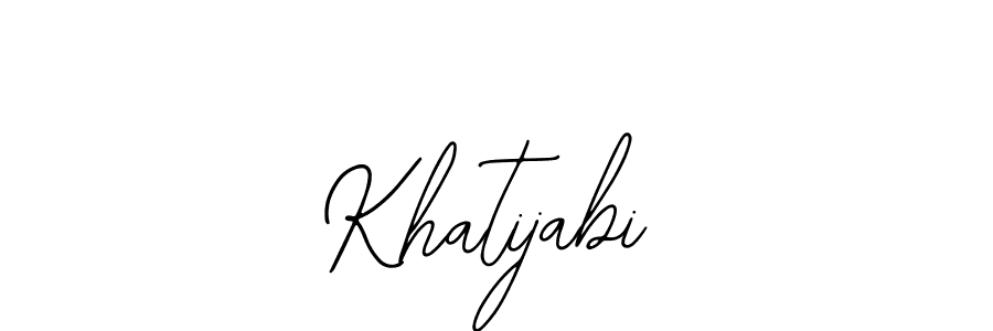 Bearetta-2O07w is a professional signature style that is perfect for those who want to add a touch of class to their signature. It is also a great choice for those who want to make their signature more unique. Get Khatijabi name to fancy signature for free. Khatijabi signature style 12 images and pictures png