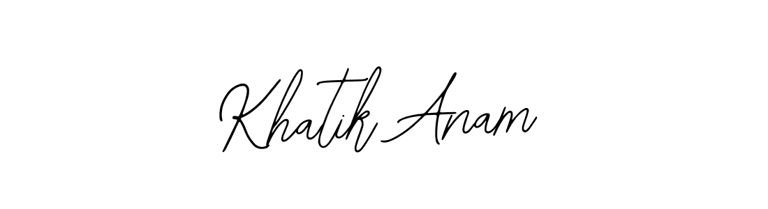 Make a beautiful signature design for name Khatik Anam. With this signature (Bearetta-2O07w) style, you can create a handwritten signature for free. Khatik Anam signature style 12 images and pictures png