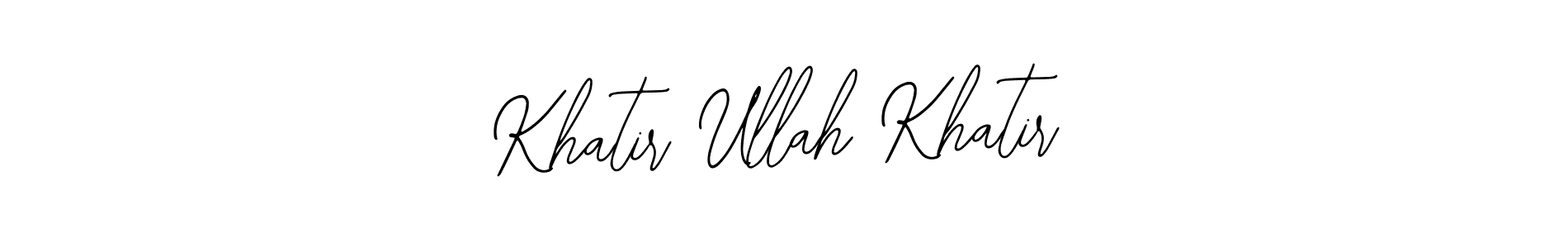 Make a beautiful signature design for name Khatir Ullah Khatir. With this signature (Bearetta-2O07w) style, you can create a handwritten signature for free. Khatir Ullah Khatir signature style 12 images and pictures png