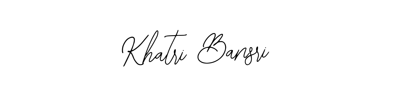 Make a beautiful signature design for name Khatri Bansri. With this signature (Bearetta-2O07w) style, you can create a handwritten signature for free. Khatri Bansri signature style 12 images and pictures png