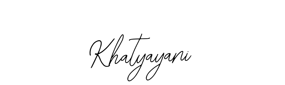 if you are searching for the best signature style for your name Khatyayani. so please give up your signature search. here we have designed multiple signature styles  using Bearetta-2O07w. Khatyayani signature style 12 images and pictures png