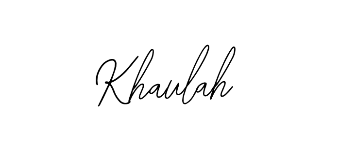 Also we have Khaulah name is the best signature style. Create professional handwritten signature collection using Bearetta-2O07w autograph style. Khaulah signature style 12 images and pictures png