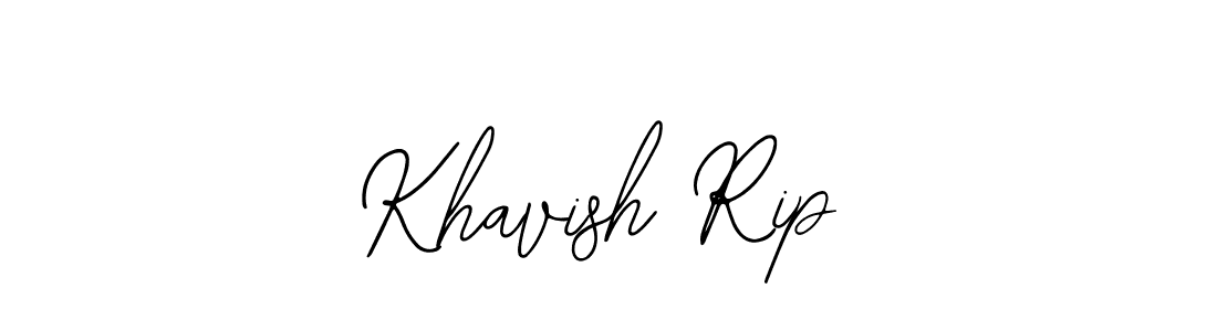 Use a signature maker to create a handwritten signature online. With this signature software, you can design (Bearetta-2O07w) your own signature for name Khavish Rip. Khavish Rip signature style 12 images and pictures png