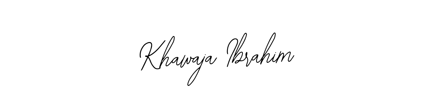 Make a beautiful signature design for name Khawaja Ibrahim. With this signature (Bearetta-2O07w) style, you can create a handwritten signature for free. Khawaja Ibrahim signature style 12 images and pictures png