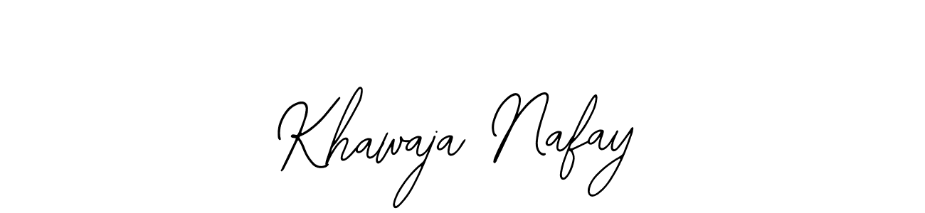 Also You can easily find your signature by using the search form. We will create Khawaja Nafay name handwritten signature images for you free of cost using Bearetta-2O07w sign style. Khawaja Nafay signature style 12 images and pictures png