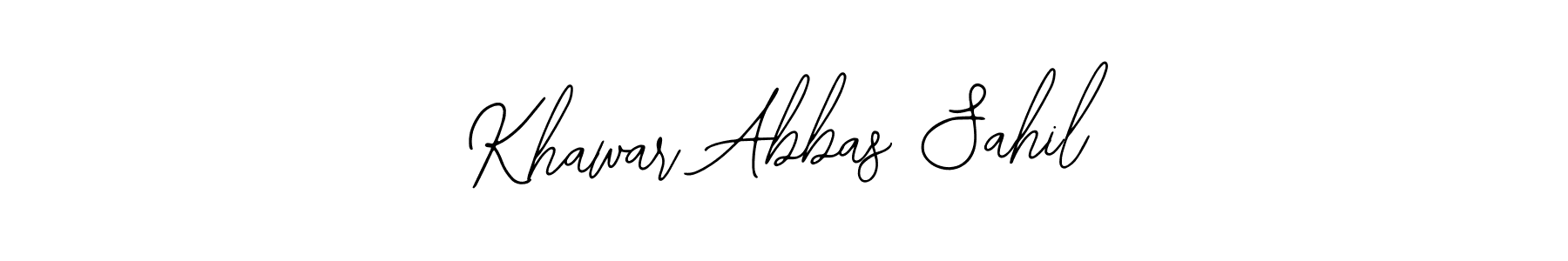 How to Draw Khawar Abbas Sahil signature style? Bearetta-2O07w is a latest design signature styles for name Khawar Abbas Sahil. Khawar Abbas Sahil signature style 12 images and pictures png
