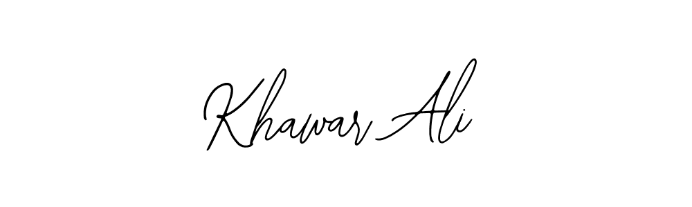 Design your own signature with our free online signature maker. With this signature software, you can create a handwritten (Bearetta-2O07w) signature for name Khawar Ali. Khawar Ali signature style 12 images and pictures png