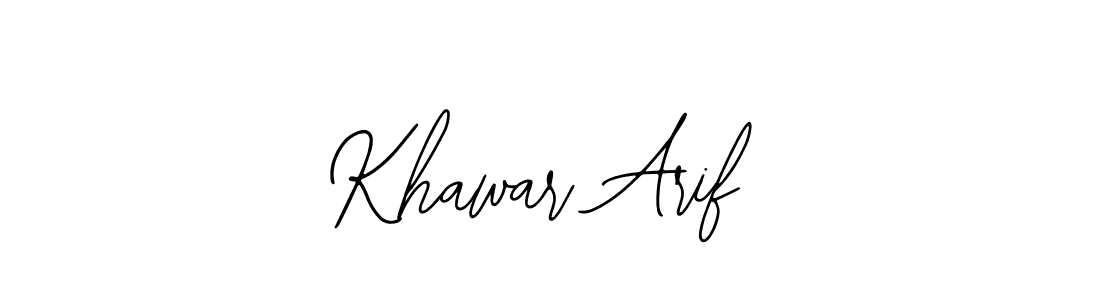 Khawar Arif stylish signature style. Best Handwritten Sign (Bearetta-2O07w) for my name. Handwritten Signature Collection Ideas for my name Khawar Arif. Khawar Arif signature style 12 images and pictures png