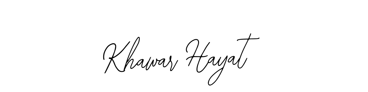 Also we have Khawar Hayat name is the best signature style. Create professional handwritten signature collection using Bearetta-2O07w autograph style. Khawar Hayat signature style 12 images and pictures png