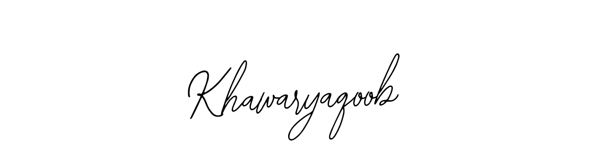 How to make Khawaryaqoob signature? Bearetta-2O07w is a professional autograph style. Create handwritten signature for Khawaryaqoob name. Khawaryaqoob signature style 12 images and pictures png