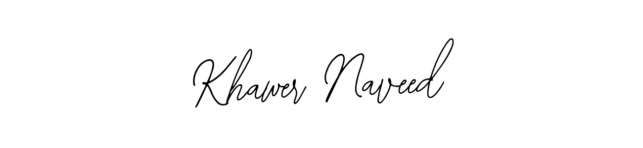 Khawer Naveed stylish signature style. Best Handwritten Sign (Bearetta-2O07w) for my name. Handwritten Signature Collection Ideas for my name Khawer Naveed. Khawer Naveed signature style 12 images and pictures png