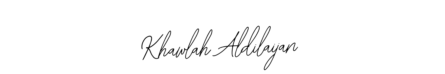Design your own signature with our free online signature maker. With this signature software, you can create a handwritten (Bearetta-2O07w) signature for name Khawlah Aldilaijan. Khawlah Aldilaijan signature style 12 images and pictures png
