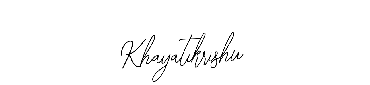 How to Draw Khayatikrishu signature style? Bearetta-2O07w is a latest design signature styles for name Khayatikrishu. Khayatikrishu signature style 12 images and pictures png