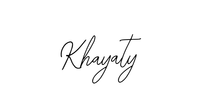 You can use this online signature creator to create a handwritten signature for the name Khayaty. This is the best online autograph maker. Khayaty signature style 12 images and pictures png