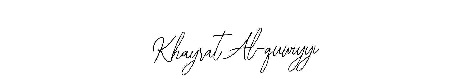 Create a beautiful signature design for name Khayrat Al-quwiyyi. With this signature (Bearetta-2O07w) fonts, you can make a handwritten signature for free. Khayrat Al-quwiyyi signature style 12 images and pictures png