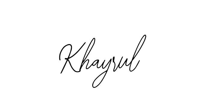 The best way (Bearetta-2O07w) to make a short signature is to pick only two or three words in your name. The name Khayrul include a total of six letters. For converting this name. Khayrul signature style 12 images and pictures png