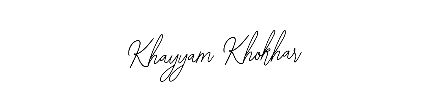 Khayyam Khokhar stylish signature style. Best Handwritten Sign (Bearetta-2O07w) for my name. Handwritten Signature Collection Ideas for my name Khayyam Khokhar. Khayyam Khokhar signature style 12 images and pictures png