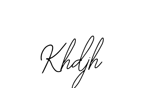 Design your own signature with our free online signature maker. With this signature software, you can create a handwritten (Bearetta-2O07w) signature for name Khdjh. Khdjh signature style 12 images and pictures png