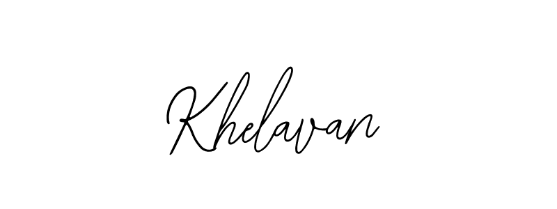 Also we have Khelavan name is the best signature style. Create professional handwritten signature collection using Bearetta-2O07w autograph style. Khelavan signature style 12 images and pictures png