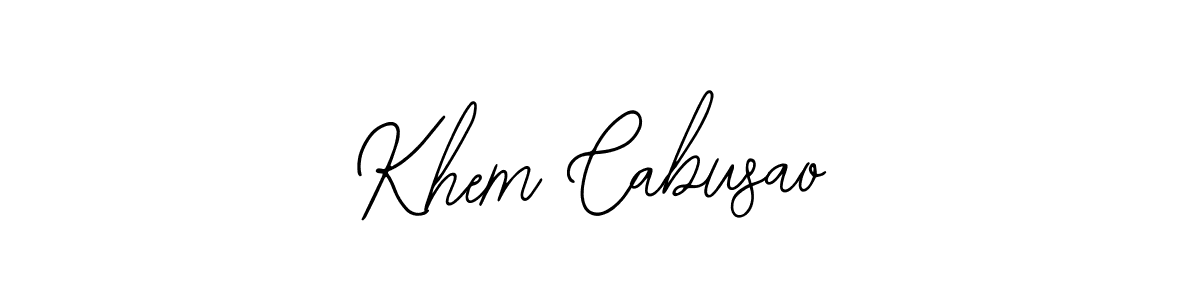 Also we have Khem Cabusao name is the best signature style. Create professional handwritten signature collection using Bearetta-2O07w autograph style. Khem Cabusao signature style 12 images and pictures png