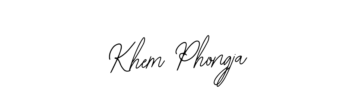Create a beautiful signature design for name Khem Phongja. With this signature (Bearetta-2O07w) fonts, you can make a handwritten signature for free. Khem Phongja signature style 12 images and pictures png