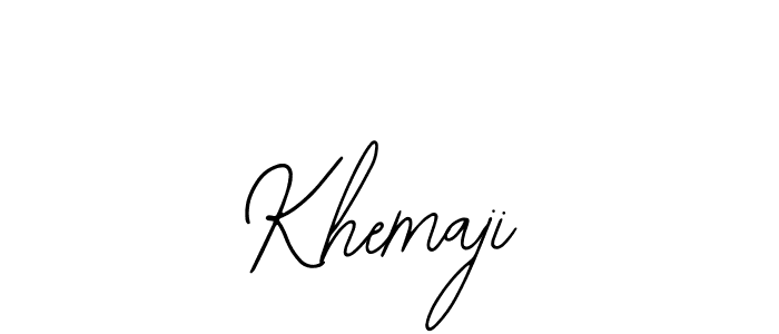if you are searching for the best signature style for your name Khemaji. so please give up your signature search. here we have designed multiple signature styles  using Bearetta-2O07w. Khemaji signature style 12 images and pictures png
