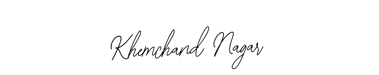 Make a beautiful signature design for name Khemchand Nagar. With this signature (Bearetta-2O07w) style, you can create a handwritten signature for free. Khemchand Nagar signature style 12 images and pictures png