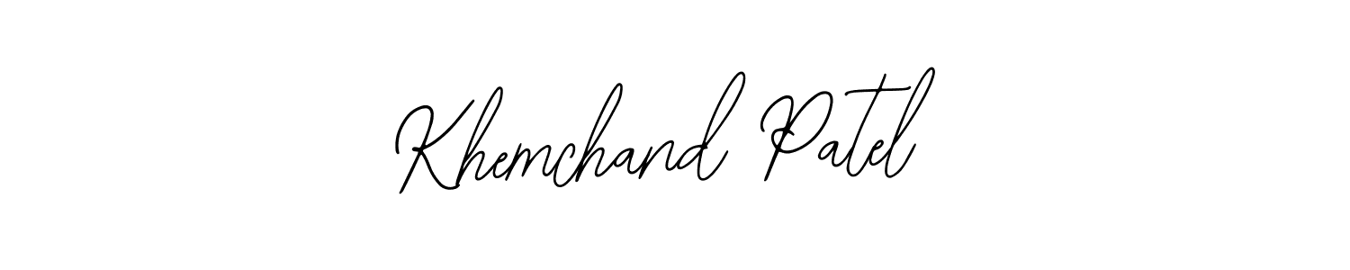 Use a signature maker to create a handwritten signature online. With this signature software, you can design (Bearetta-2O07w) your own signature for name Khemchand Patel. Khemchand Patel signature style 12 images and pictures png