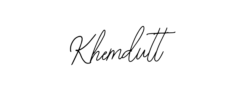 You should practise on your own different ways (Bearetta-2O07w) to write your name (Khemdutt) in signature. don't let someone else do it for you. Khemdutt signature style 12 images and pictures png