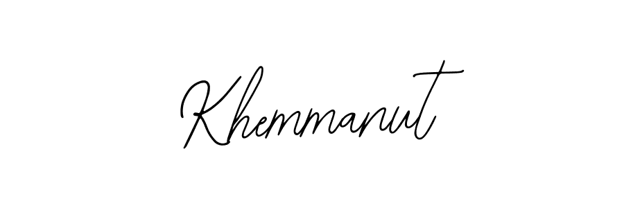 Also we have Khemmanut name is the best signature style. Create professional handwritten signature collection using Bearetta-2O07w autograph style. Khemmanut signature style 12 images and pictures png