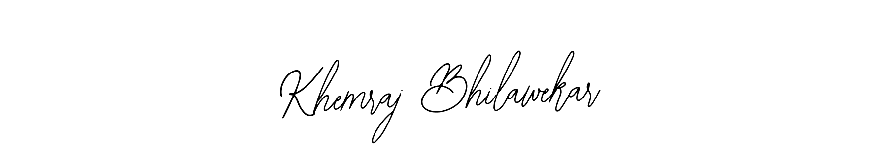 Use a signature maker to create a handwritten signature online. With this signature software, you can design (Bearetta-2O07w) your own signature for name Khemraj Bhilawekar. Khemraj Bhilawekar signature style 12 images and pictures png