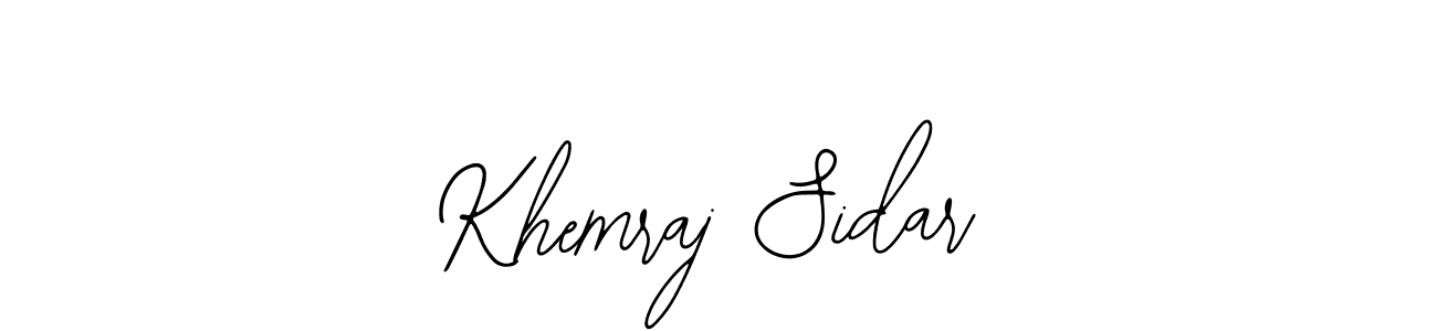 Make a beautiful signature design for name Khemraj Sidar. Use this online signature maker to create a handwritten signature for free. Khemraj Sidar signature style 12 images and pictures png