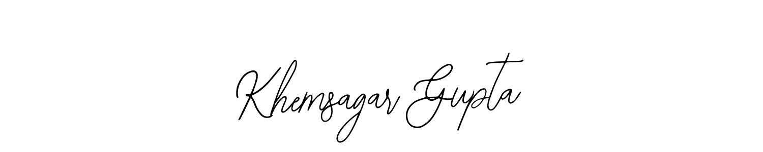 Make a beautiful signature design for name Khemsagar Gupta. With this signature (Bearetta-2O07w) style, you can create a handwritten signature for free. Khemsagar Gupta signature style 12 images and pictures png